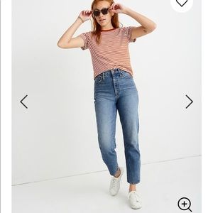 Madewell classic straight jeans